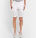 Officine Generale - Julian Slub Cotton and Linen-Blend Shorts - Men - White