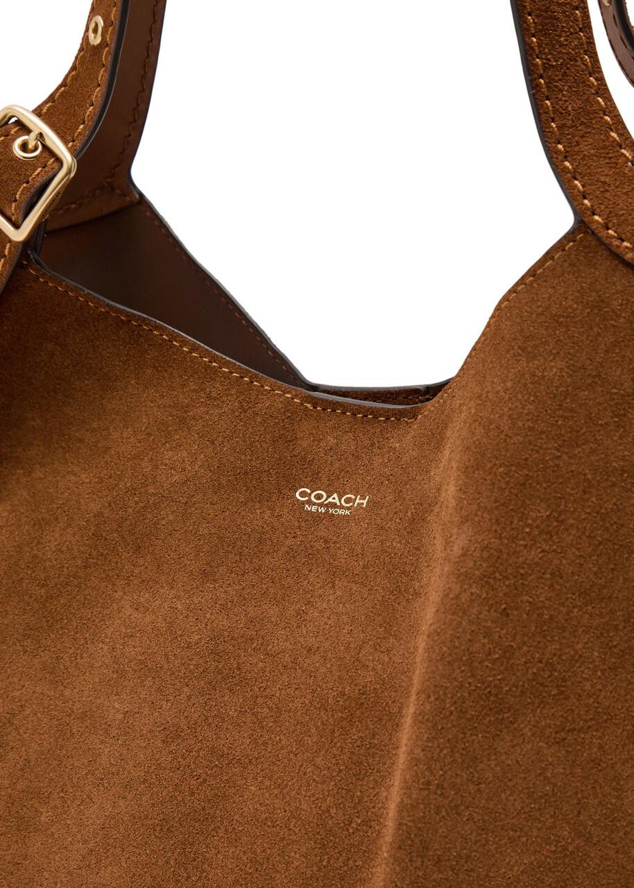 Coach Gramercy Suede Tote - Brown - One Size