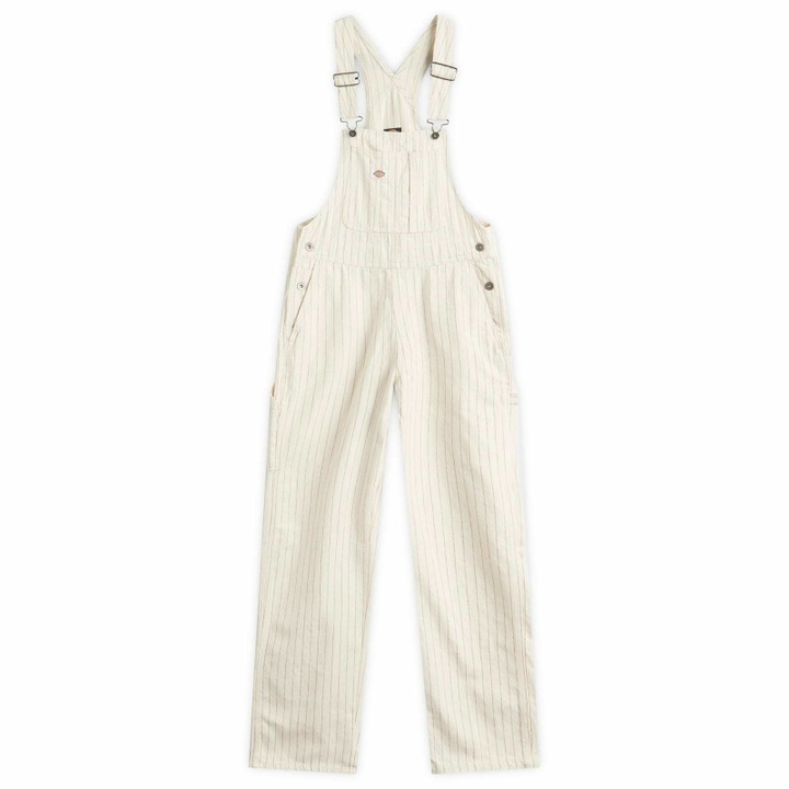Photo: Dickies Women's Service Bib Overalls in Egret