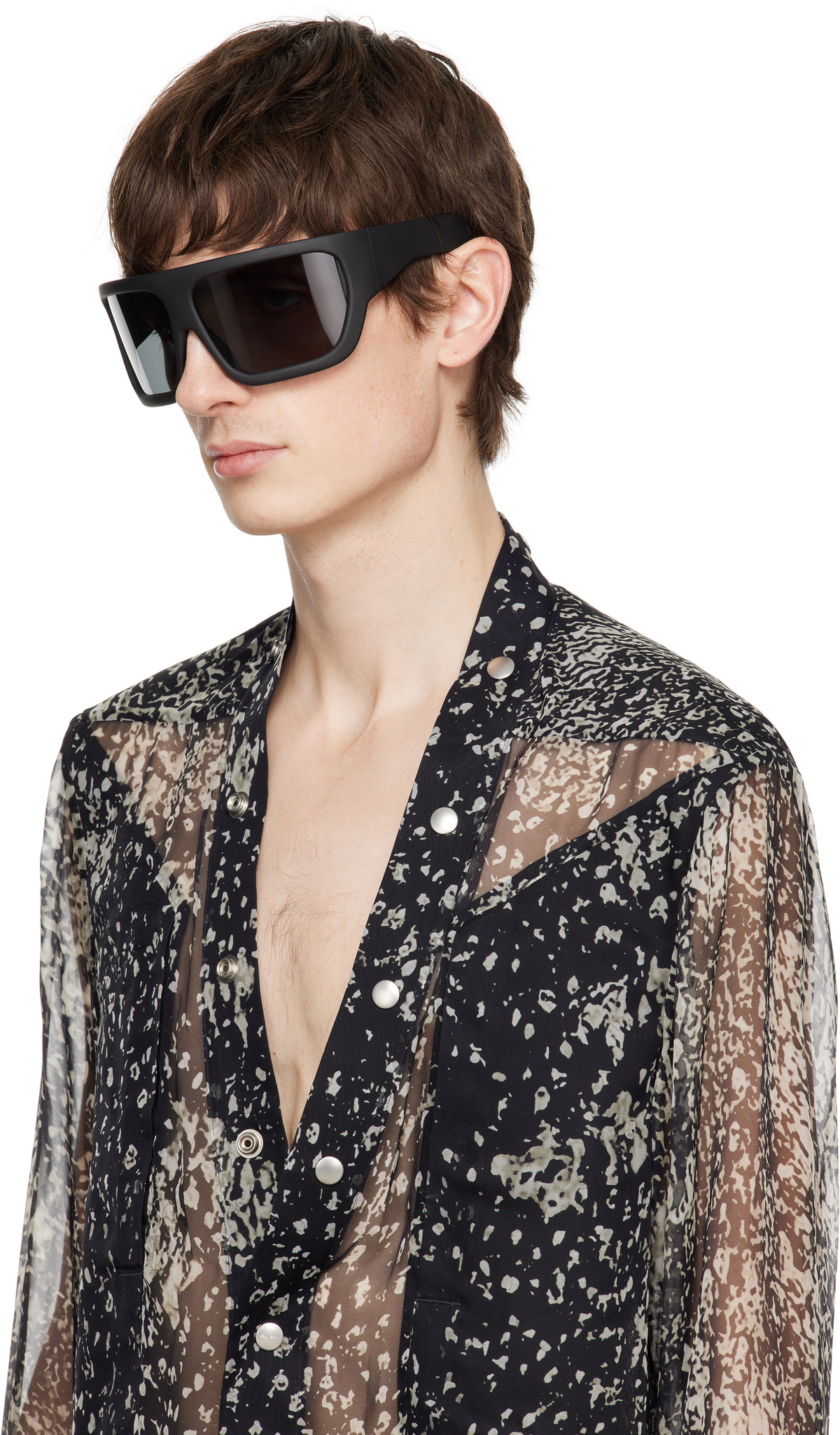 Rick Owens Black Hollywood Davis Sunglasses Rick Owens