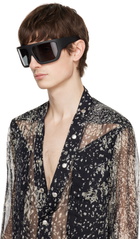 Rick Owens Black Hollywood Davis Sunglasses