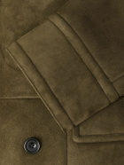 Ralph Lauren Purple label - Double-Breasted Shearling Jacket - Green