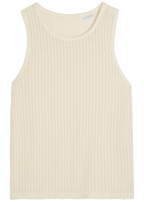 Photo: Wax London Prim Cotton-knit Vest Ecru