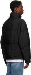 Solid Homme Black Quilted Down Jacket