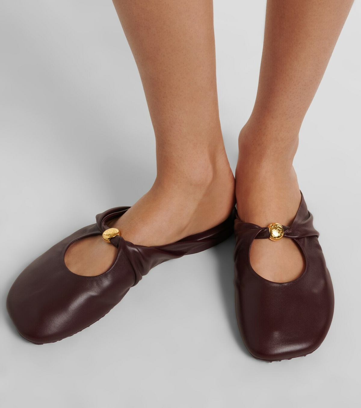 Loewe Pebble Soft leather mules