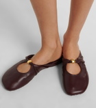 Loewe Pebble Soft leather mules