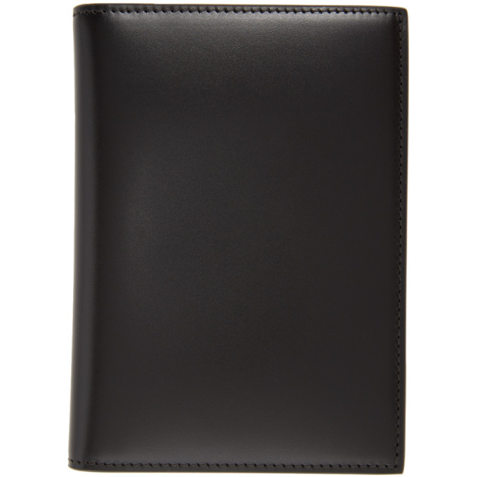 Valentino 黒 レザー パスポートケース Valentino Black Valentino Garavani Embossed VLogo Passport Holder