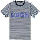 Comme des Garcons Homme Stripe Logo Tee