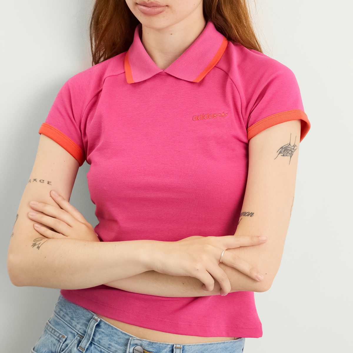 Adidas Women's Polo Shirt in Semi Lucid Fuchsia