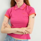 Adidas Women's Polo Shirt in Semi Lucid Fuchsia