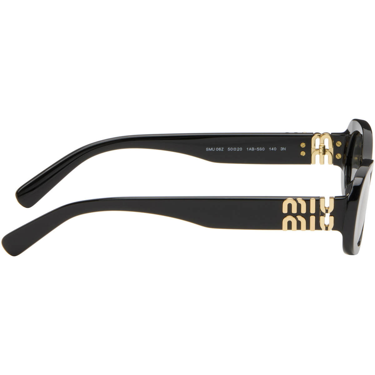 Miu Miu Eyewear Black Miu Glimpse Sunglasses