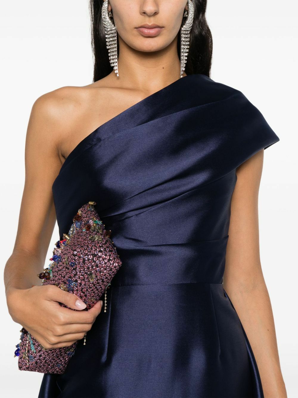 fitted midi dress Off-the-Shoulder Form Fitting Short Wedding with Zipper Bac What Bra to Wear Mate:L size-L/12
