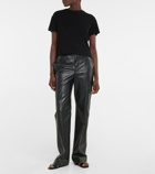 The Row - Baer mid-rise leather pants