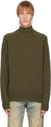 Margaret Howell Green Raglan Turtleneck