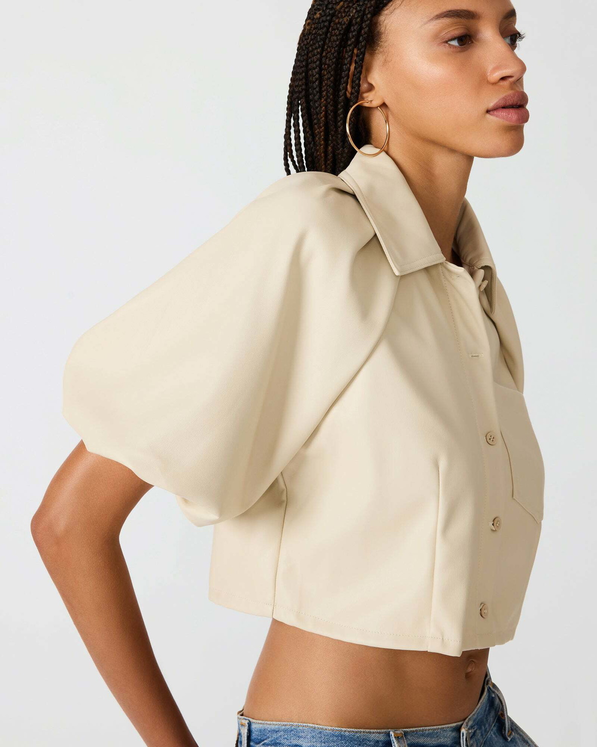 Steve Madden Reece Top in Bone