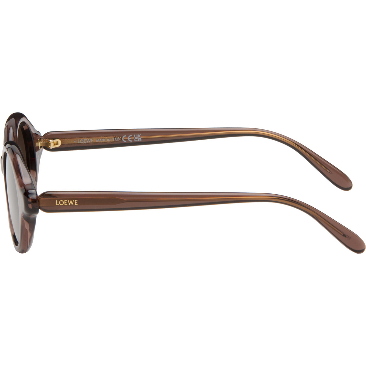 LOEWE Brown Epsilon Slim Sunglasses