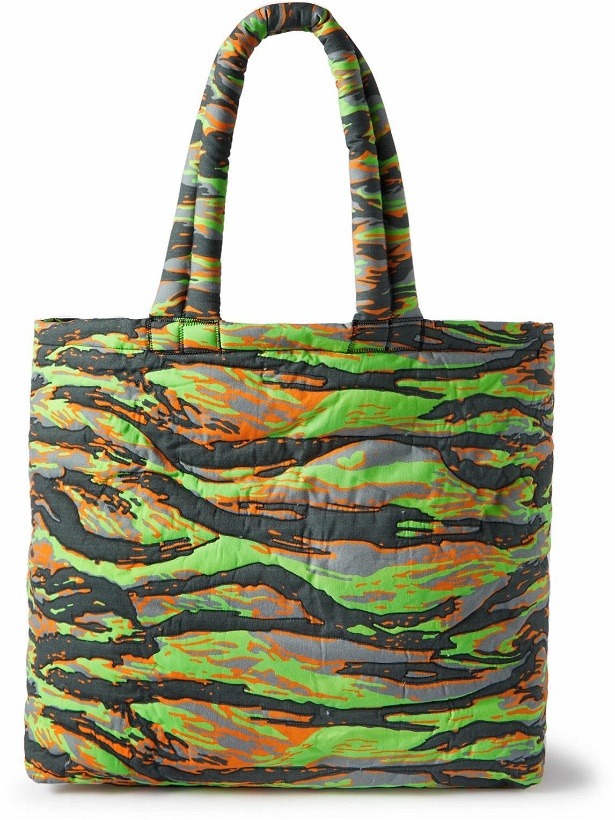 Photo: ERL - Medium Padded Camouflage-Print Cotton Messenger Bag