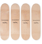 The SkateRoom - Keith Haring Set of Four Printed Wooden Skateboards - Red
