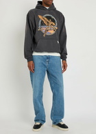 Represent Golden Tour Hooded Cotton Sweatshirt Grey