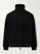 ATON - Silk And Wool-Blend Fleece Jacket - Black