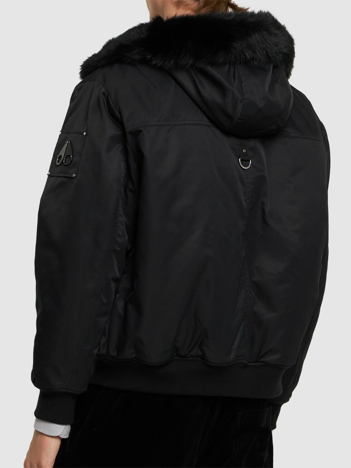 MOOSE KNUCKLES Denali Bomber Jacket with Shearling