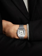 Cartier - Santos Automatic 35.6mm Interchangeable Stainless Steel and Leather Watch, Ref. No. WSSA0010