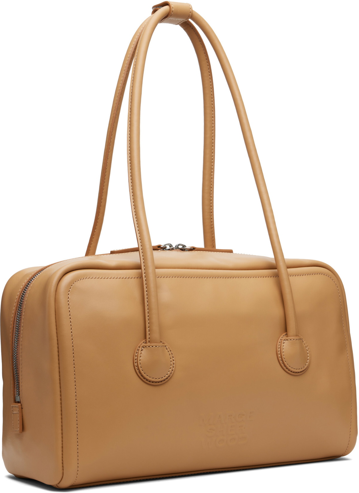 MARGESHERWOOD Beige Soft Boston Bag