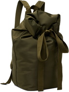 Simone Rocha Khaki Large Bow Tie Backpack