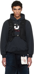 doublet Black Trail Vest Hoodie