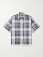 Kaptain Sunshine - Checked Cotton-Gauze Shirt - Green