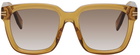 Marc Jacobs Yellow Square Sunglasses