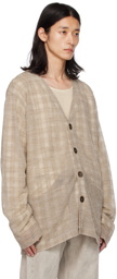 Our Legacy Gray Check Cardigan