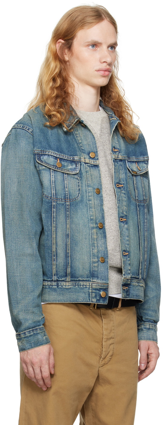 RRL Blue Leeland Denim Trucker Jacket RRL