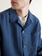 De Bonne Facture - Linen and Wool-Blend Jacket - Blue