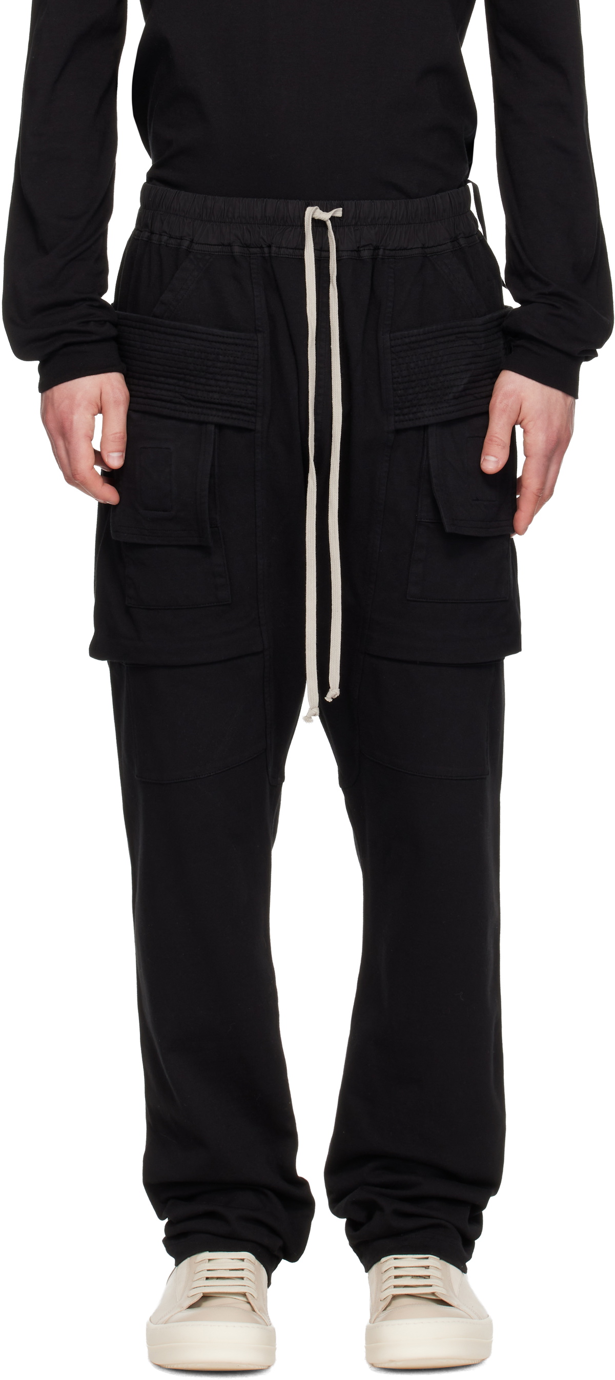 Rick Owens DRKSHDW Black Temple Creatch Cargo Pants