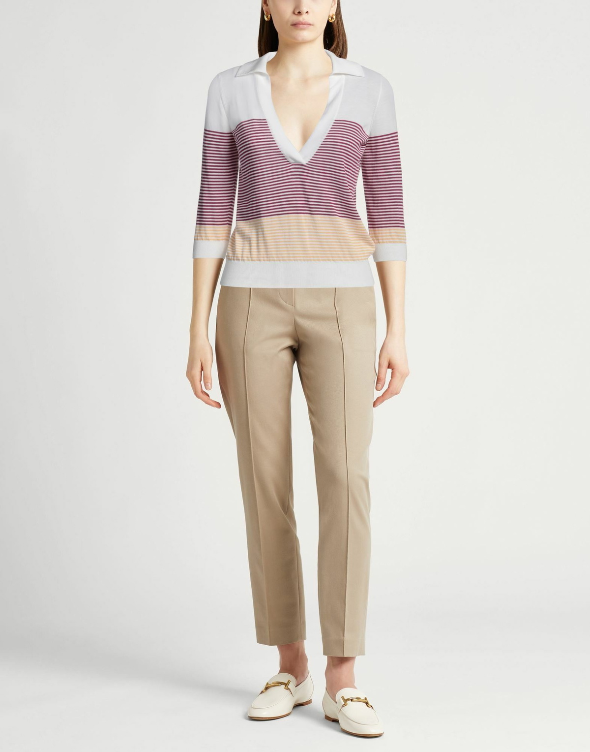 Malo Womens Sweater in Magenta