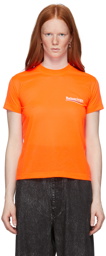 Balenciaga Orange Political Campaign Small Fit T-Shirt