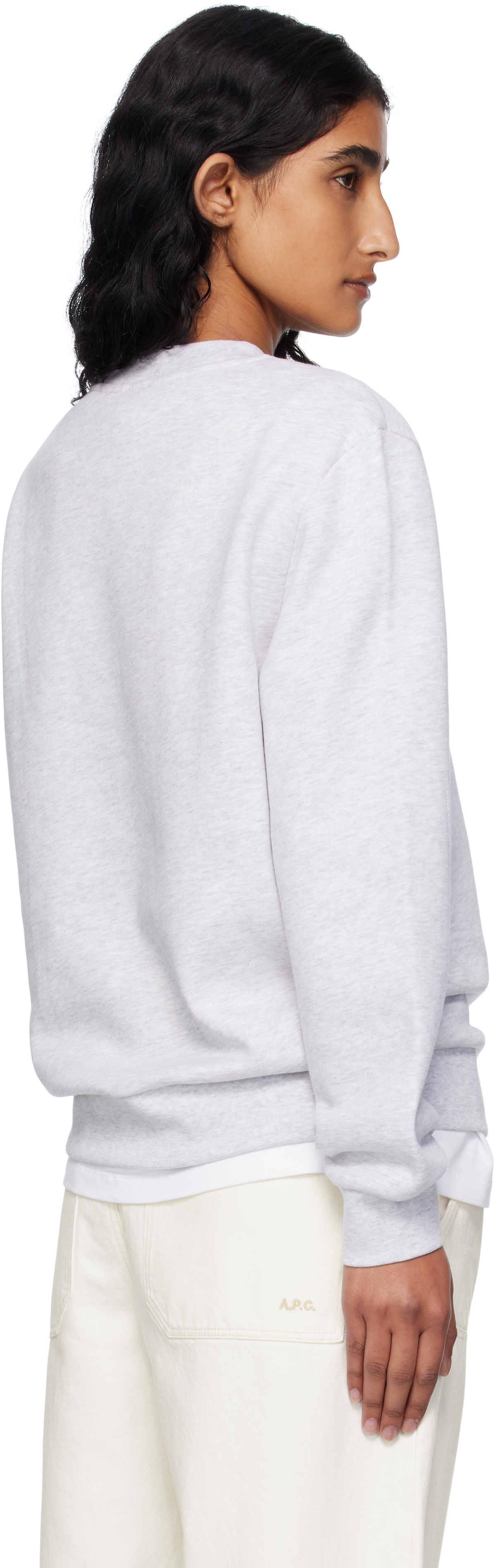 A.P.C. Gray Standard 'Rue Madame' Sweatshirt