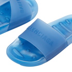 Balenciaga Men's Pool Slide in Blue