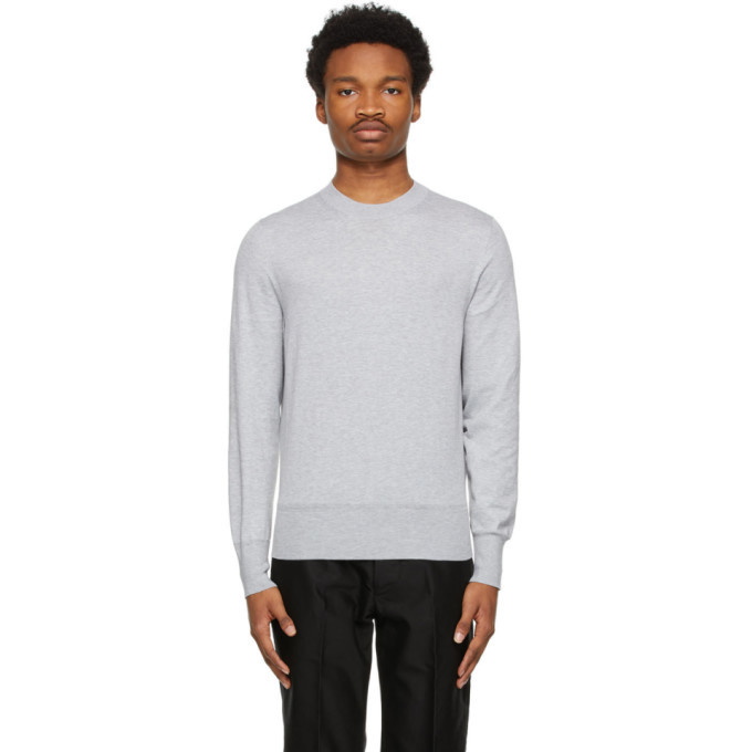 Photo: Tom Ford Grey Cotton Knit Sweater