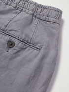 OFFICINE GÉNÉRALE - Phil Garment-Dyed Lyocell, Linen and Cotton-Blend Drawstring Shorts - Blue