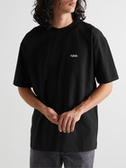 Adish - Logo-Print Cotton-Jersey T-Shirt - Black