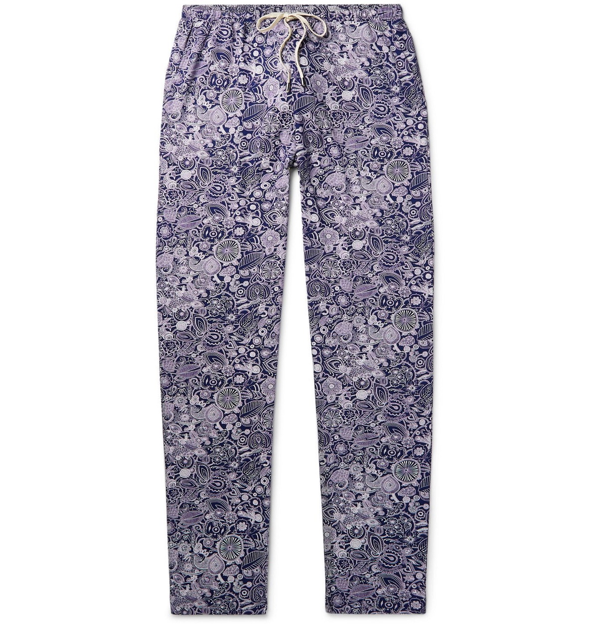 Zimmerli - Paisley-Print Jersey Pyjama Trousers - Blue Zimmerli