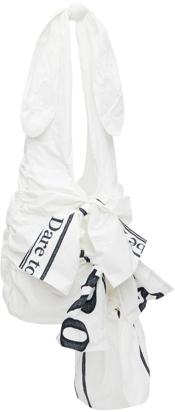 TheOpen Product White Ruched Training Tote