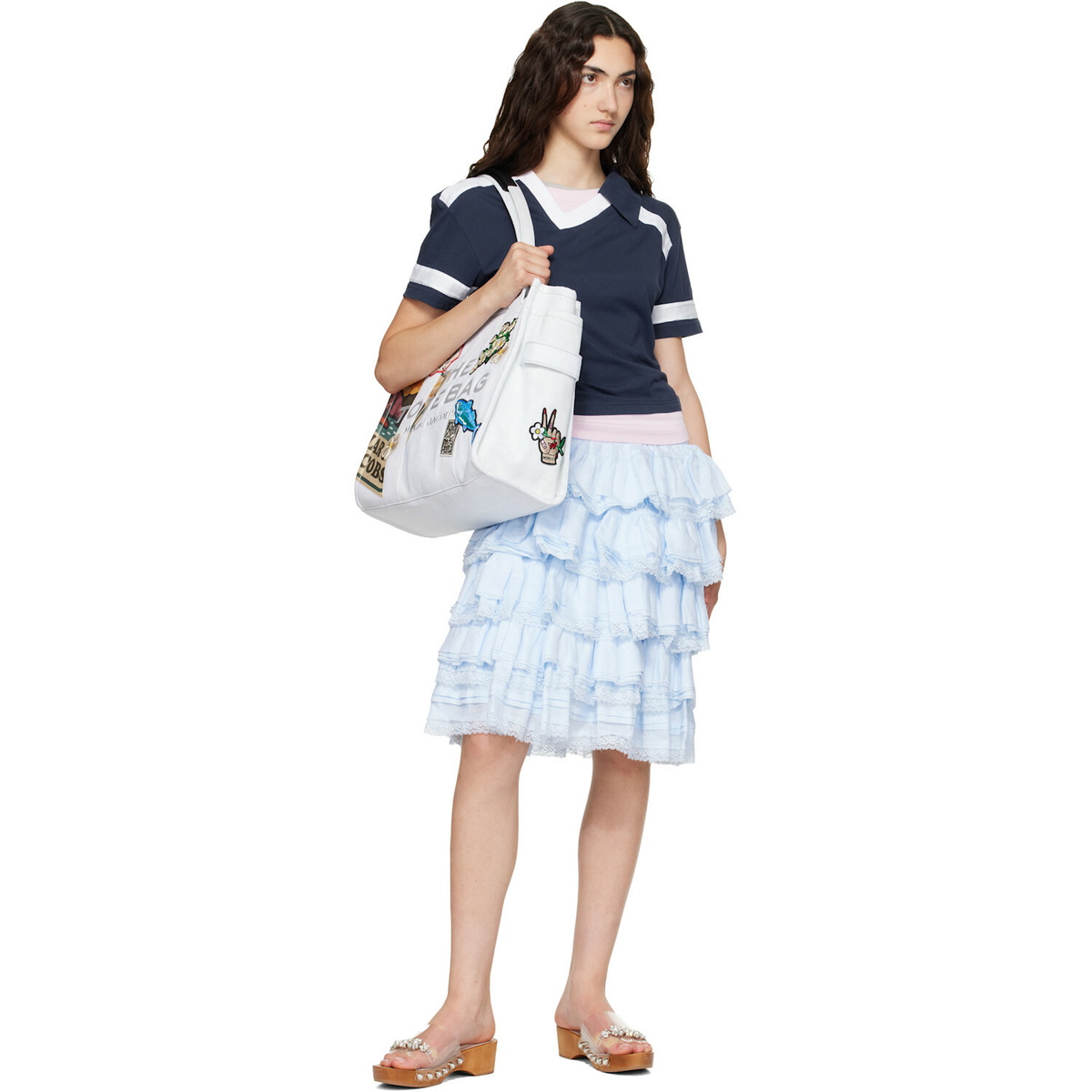 Marc Jacobs Blue 'The Camp Patchwork Denim Large' Tote