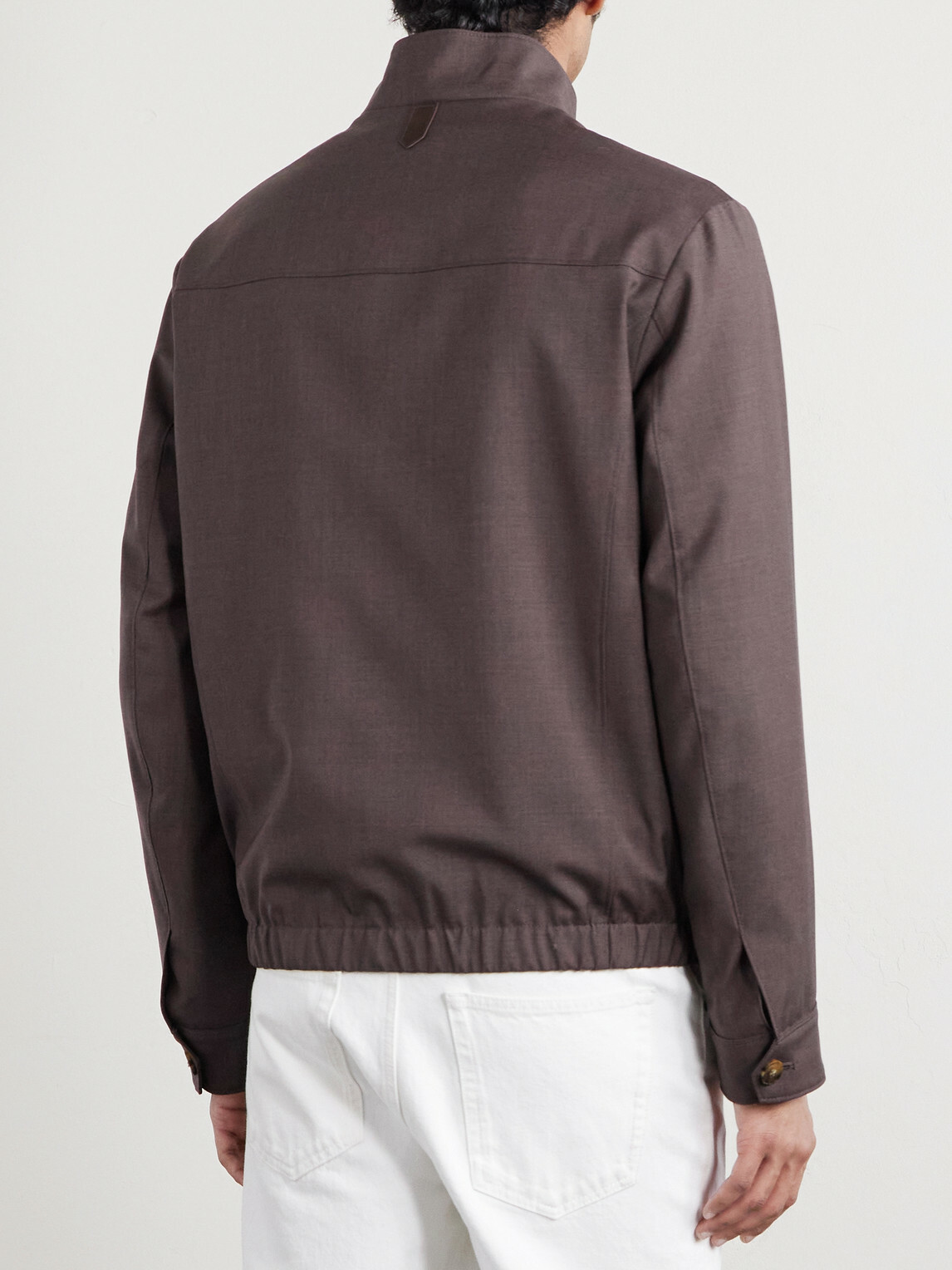 Canali - Impeccabile Wool Bomber Jacket - Brown