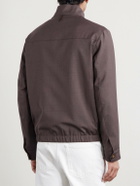 Canali - Impeccabile Wool Bomber Jacket - Brown