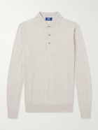 FEDELI - Sportman Cashmere and Silk-Blend Polo Shirt - Gray