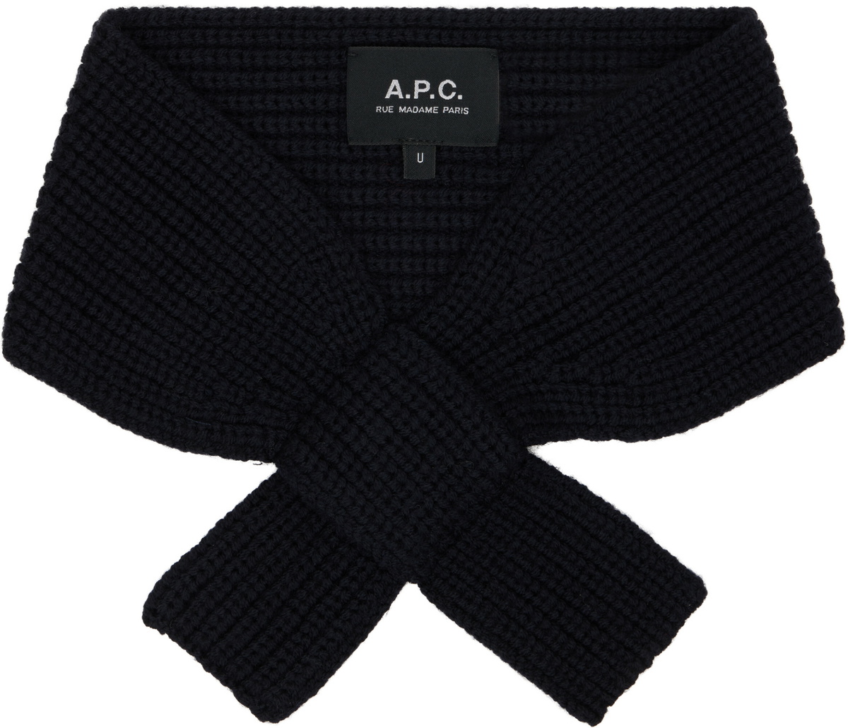 A.P.C. Navy Luna Scarf