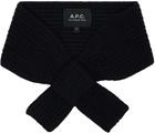 A.P.C. Navy Luna Scarf